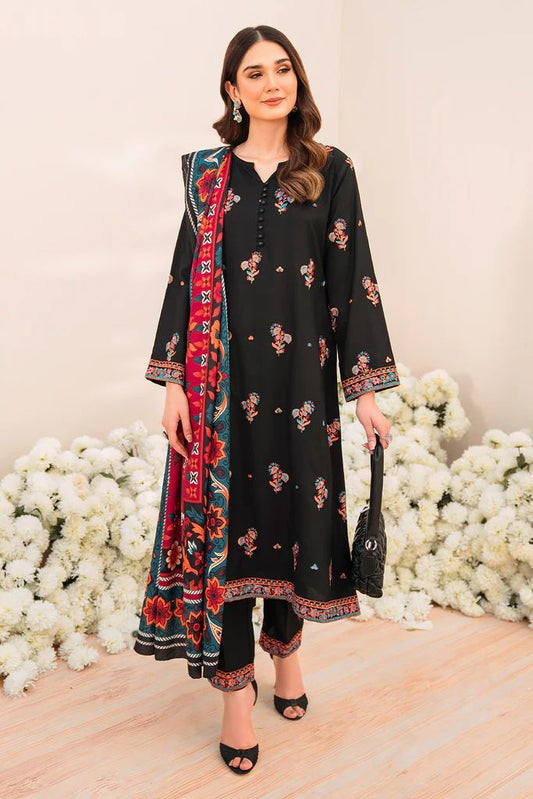 ZARA SHAHJAHAN Luxury Embroidered Collection Embrace elegance and grace with the ZARA SHAHJAHAN Luxury Eid Embroidered Collection FS-1137, crafted from the finest quality airjet lawn (90/70). This exquisite ensemble features a fully embroidered front and