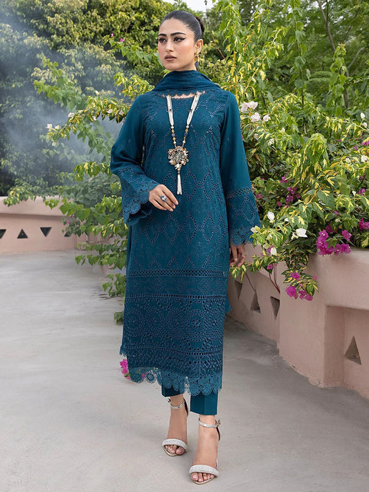 KAHF Chikankari Collection At Rehman Couture Discover KAHF Chikankari Collection 2024, Heavy embroidered cotton and chiffon ensemble with intricate details, including a adorned dupatta............