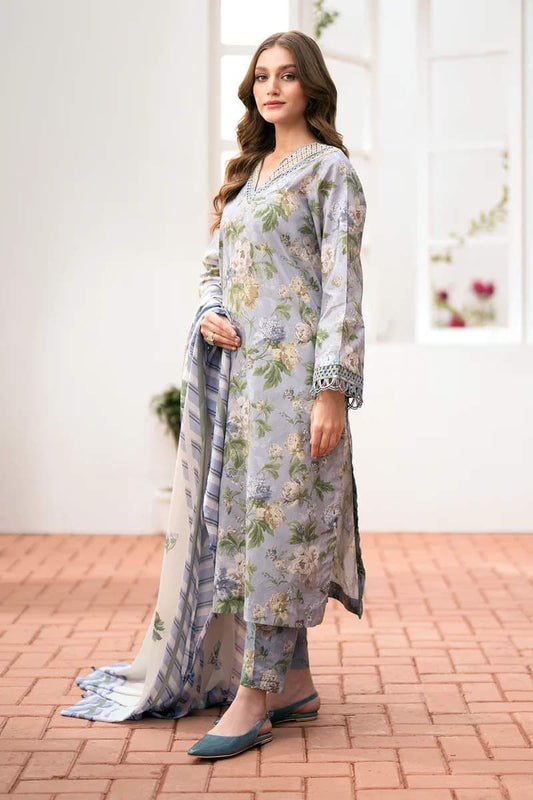 Baroque Fine Quality Digital Lawn - 3-Piece Suit Elevate your wardrobe with the Baroque Fine Quality Digital Lawn Collection, designed for the modern woman who values elegance and comfort.