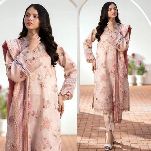 Baroque Fine Quality Digital Lawn - 3-Piece Suit Elevate your wardrobe with the Baroque Fine Quality Digital Lawn Collection, designed for the modern woman who values elegance and comfort.