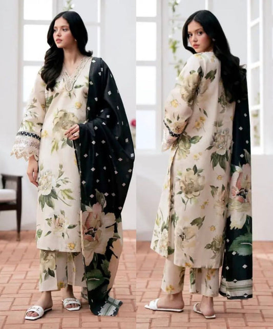 Baroque Fine Quality Digital Lawn - 3-Piece Suit Elevate your wardrobe with the Baroque Fine Quality Digital Lawn Collection, designed for the modern woman who values elegance and comfort.