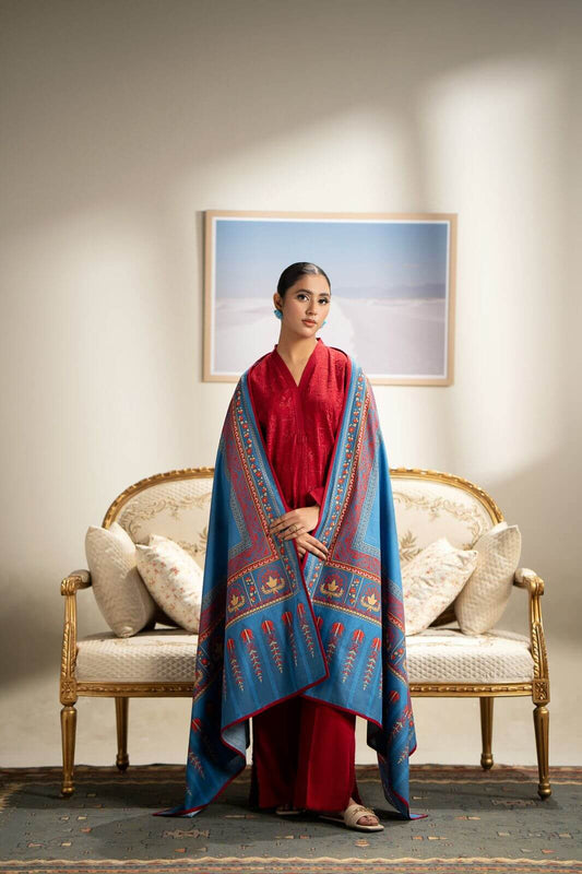 Phulkari – Embroidered Lawn Suit with Diamond Dupatta