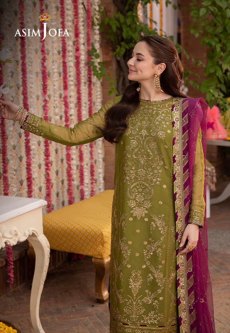 Asim Jofa Unstitched Replica Chiffon Suit| Formal Wear