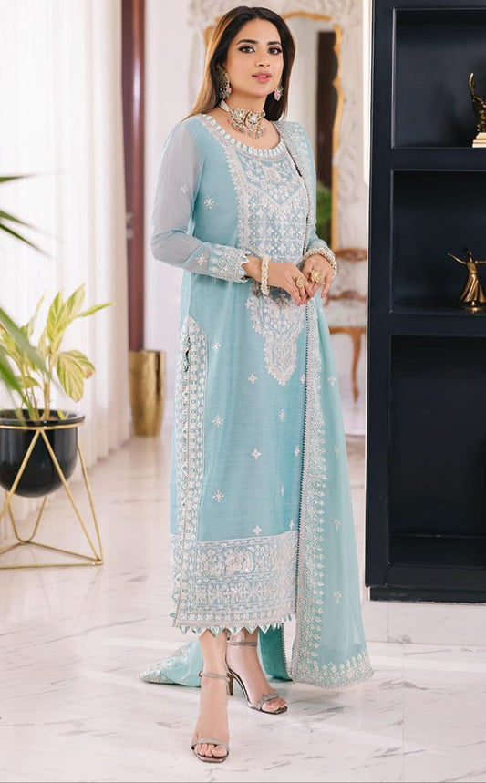 Asim Jofa Embroidered Chiffon Collection |  Semi Formal