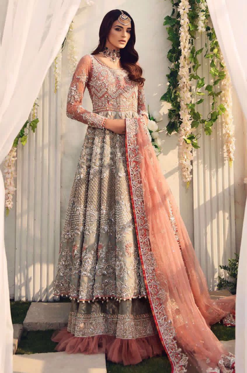 Aisha Imran Unstitched Replica - Luxurious Net & Jamawar Embroidered Ensemble | Formal Wear