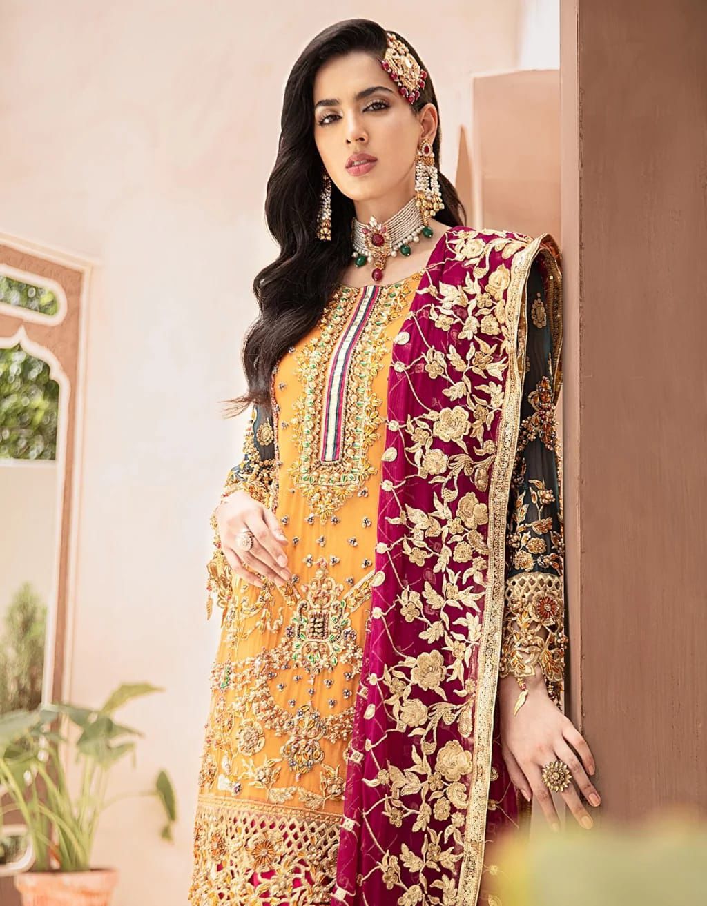 Emaan Adeel Luxury Unstitched Collection - Chiffon, Net, and Satin Silk Ensemble | Formal Wear