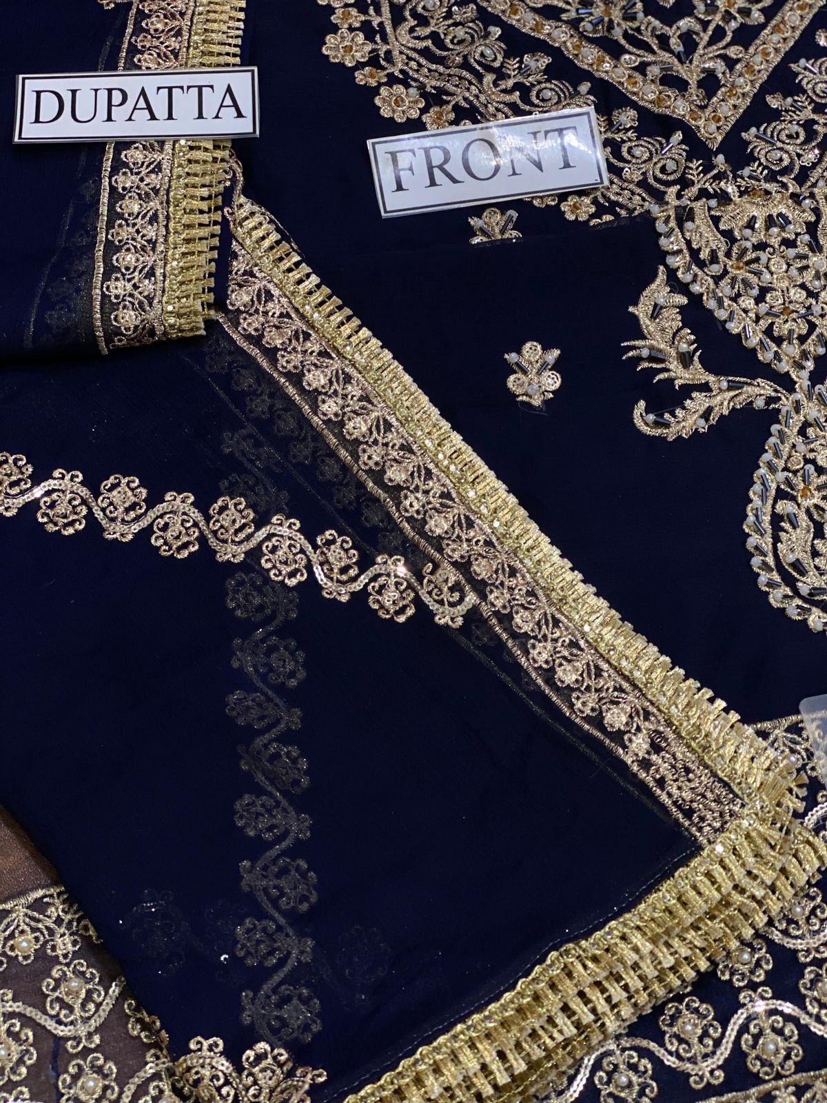 ASIM JOFA - Premium Chiffon Embroidered Unstitched Suit | Formal Wear