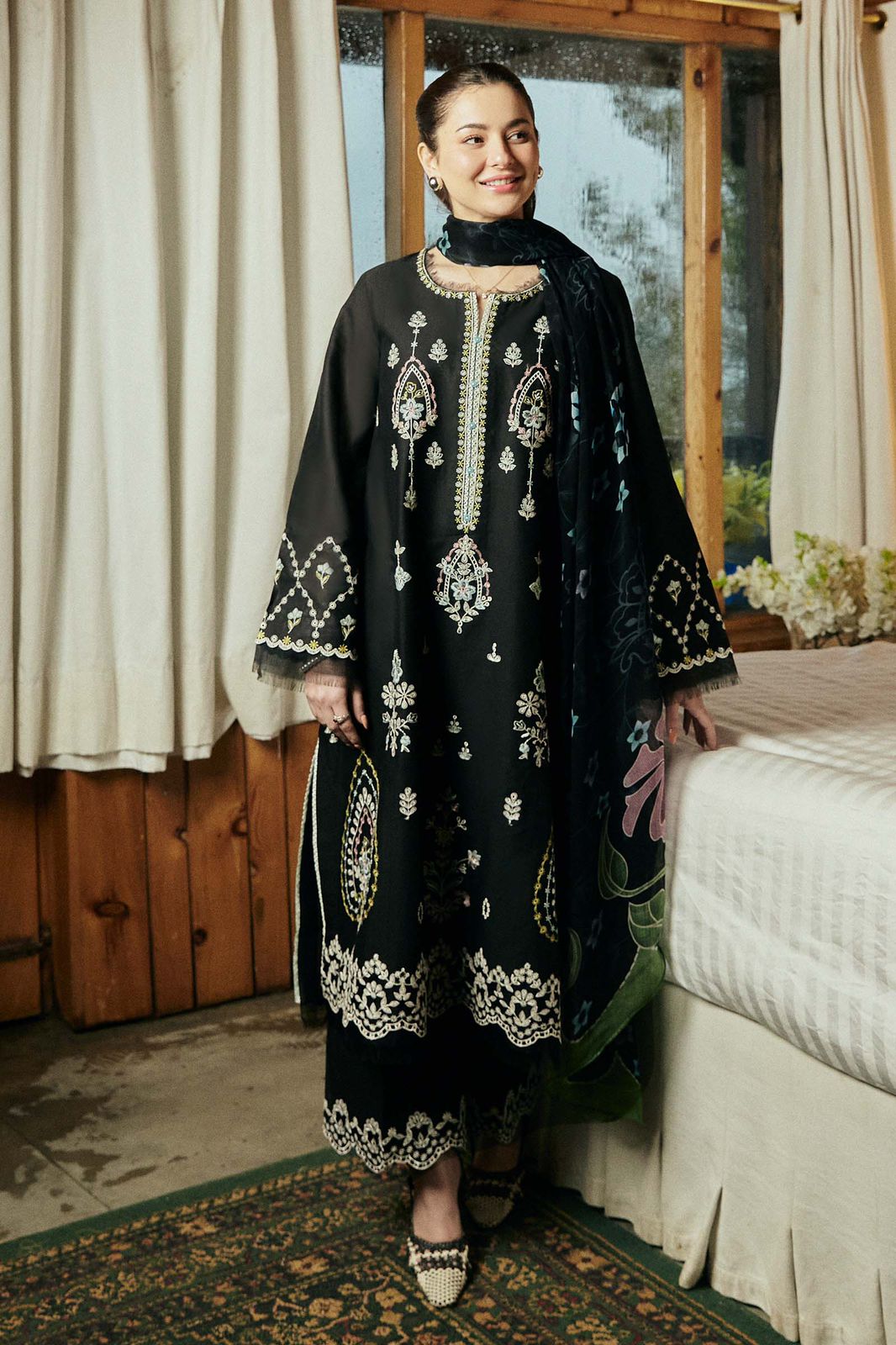 Zahra Shahjahan Dhanak 3PC Suit| Winter Collection