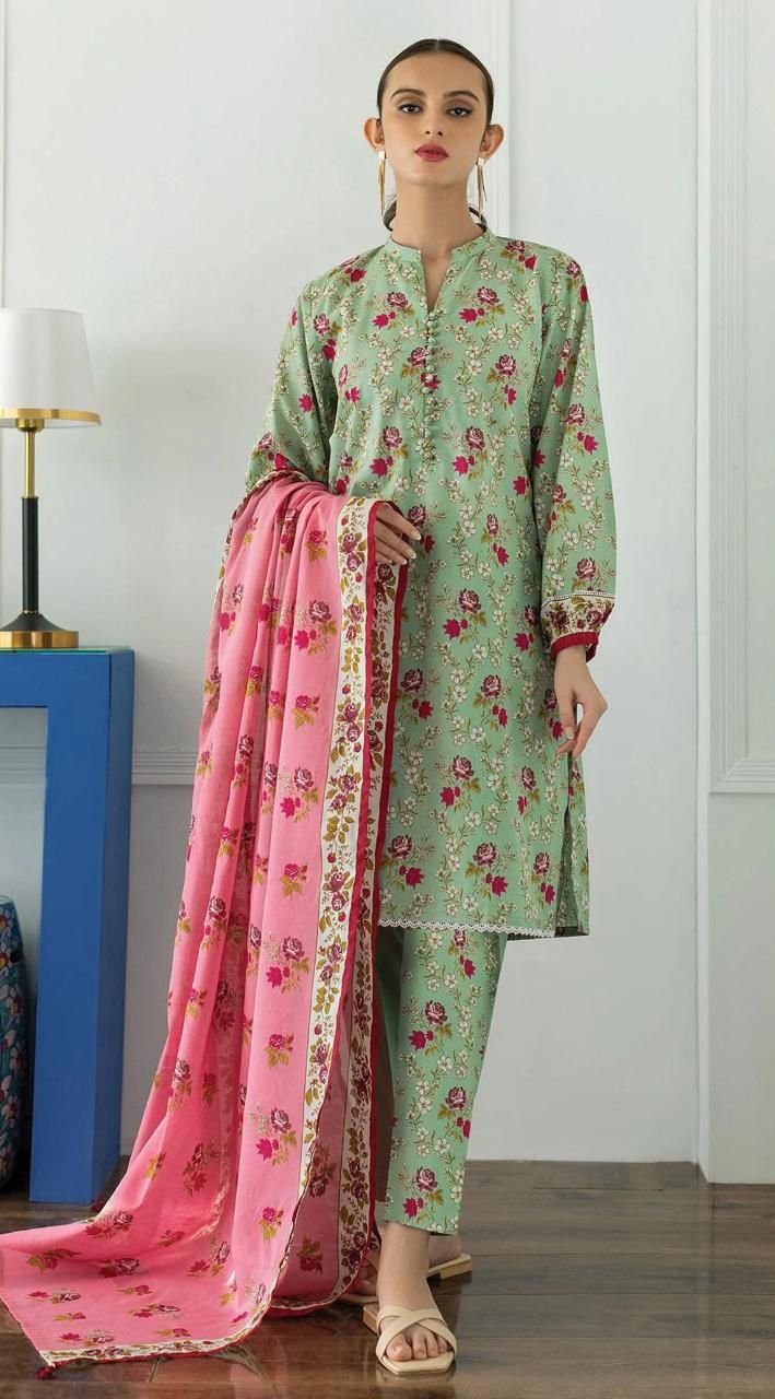 Orient 3pc Printed Khaddar | Winter Collection