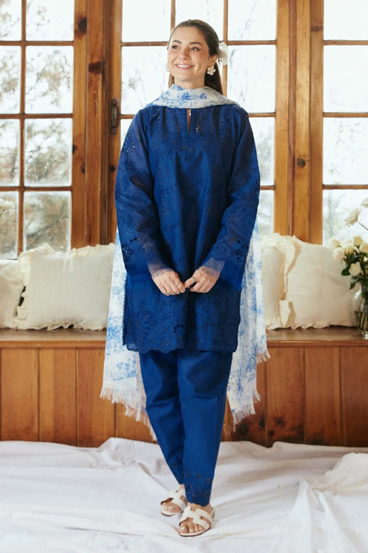 ZARA SHAHJAHAN X COCO (Premium Dhanak) - Unstitched 3-Piece Winter Suit