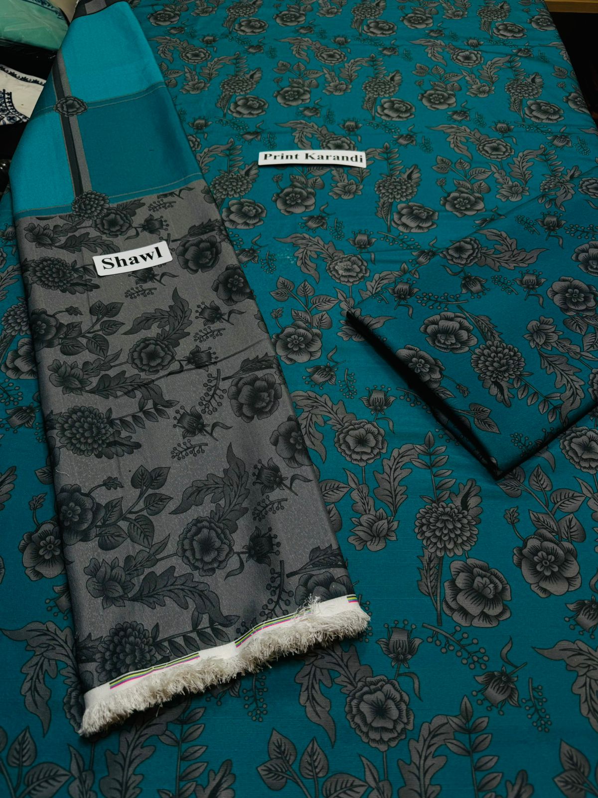 BAROQUE Digital Print Karandi Volume | Winter Collection