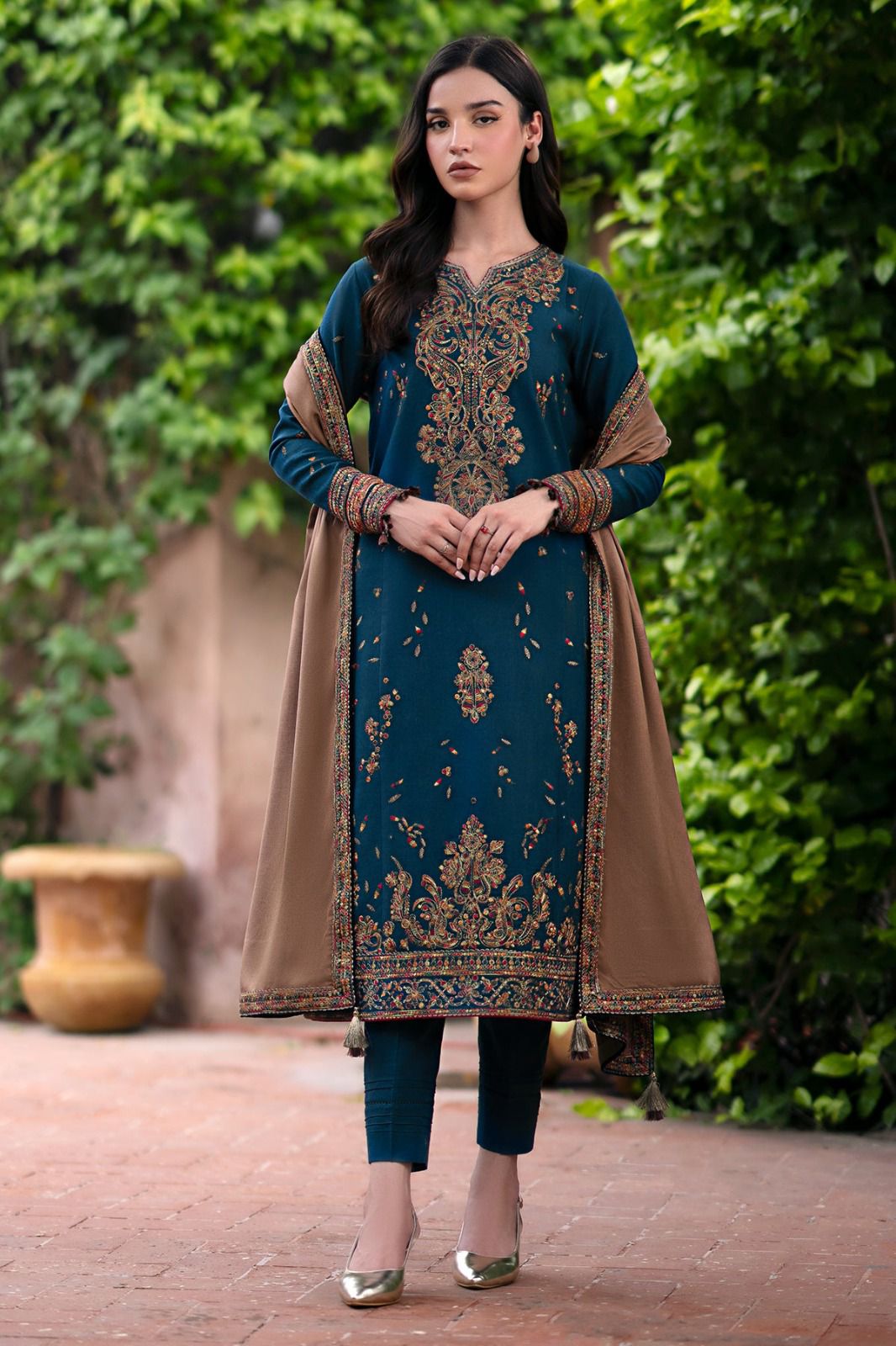 Jazmin - Premium Dhanak Embroidered