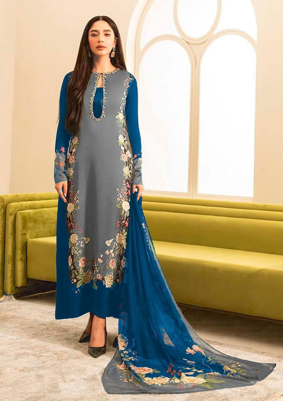 LULUSAR 3-Piece Unstitched Silk Suit  | Semi Formal